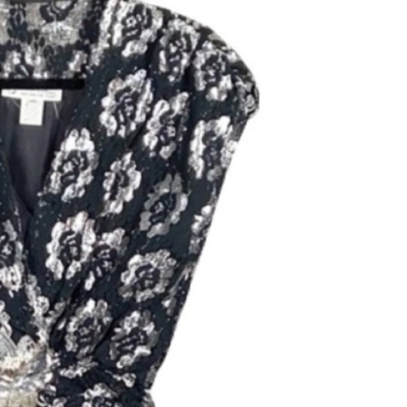 VINTAGE 90’s Retro Metallic Party dress size 10 - Picture 10 of 16